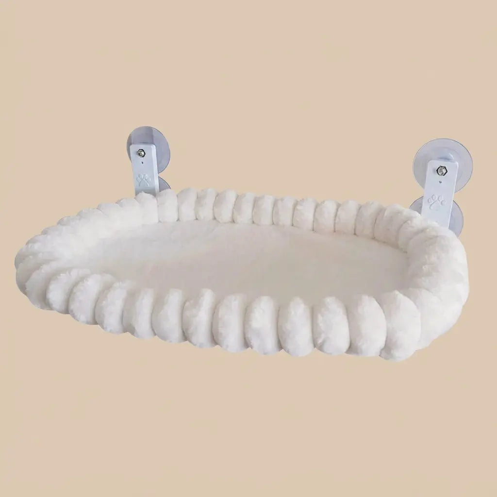lit pour chat avec ventouses puissantes et coussin doux ideal pour un couchage suspendu confortable