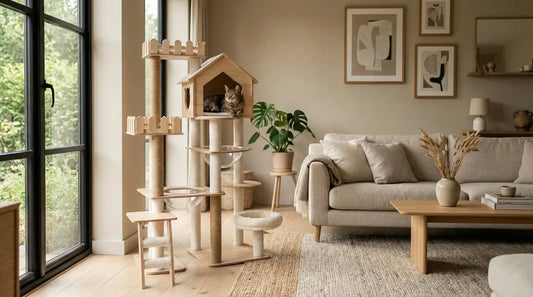 Comment rendre un arbre à chat en bois plus stable ?