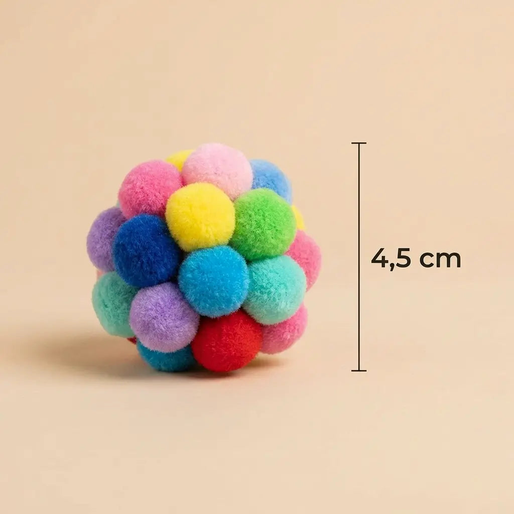 balle interactive pour chat petite taille 4,5 cm jouet stimulant et léger