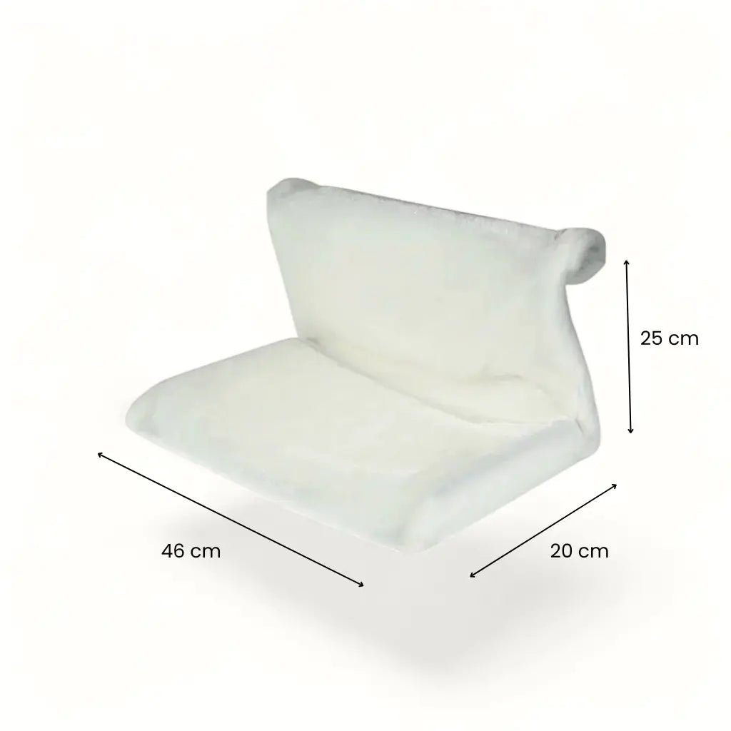 dimensions du lit radiateur pour chat avec vue du produit