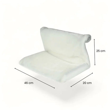 dimensions du lit radiateur pour chat avec vue du produit