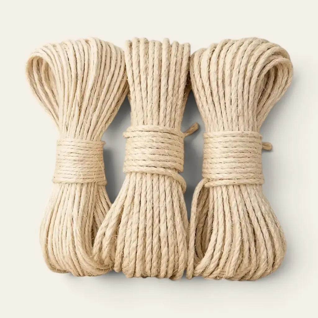 plusieurs lots de sisal pour arbre à chat couleur beige naturel