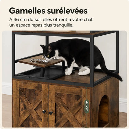 Gamelles surélevées à 46 cm pour un espace repas tranquille