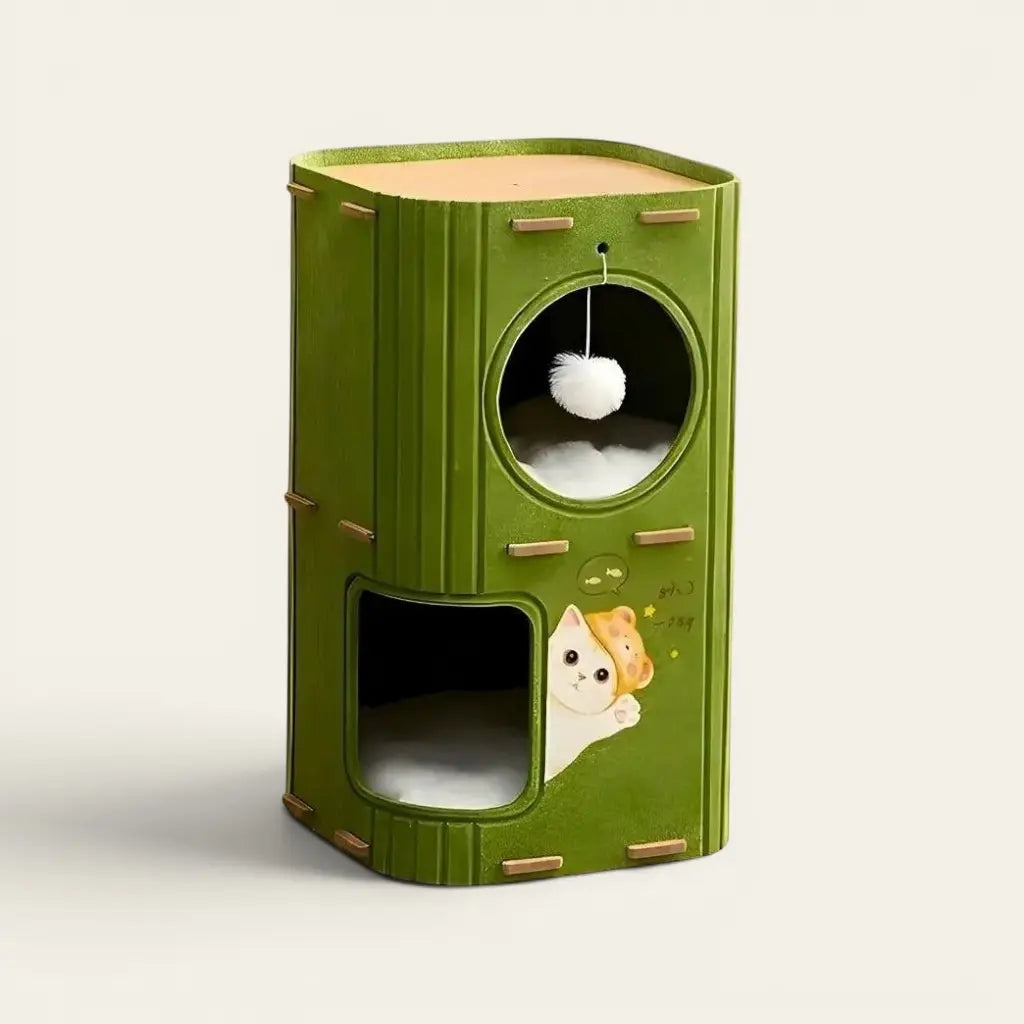 Arbre à chat design luxe offrant plusieurs espaces de détente, niches douillettes et conception élégante pour sublimer votre intérieur