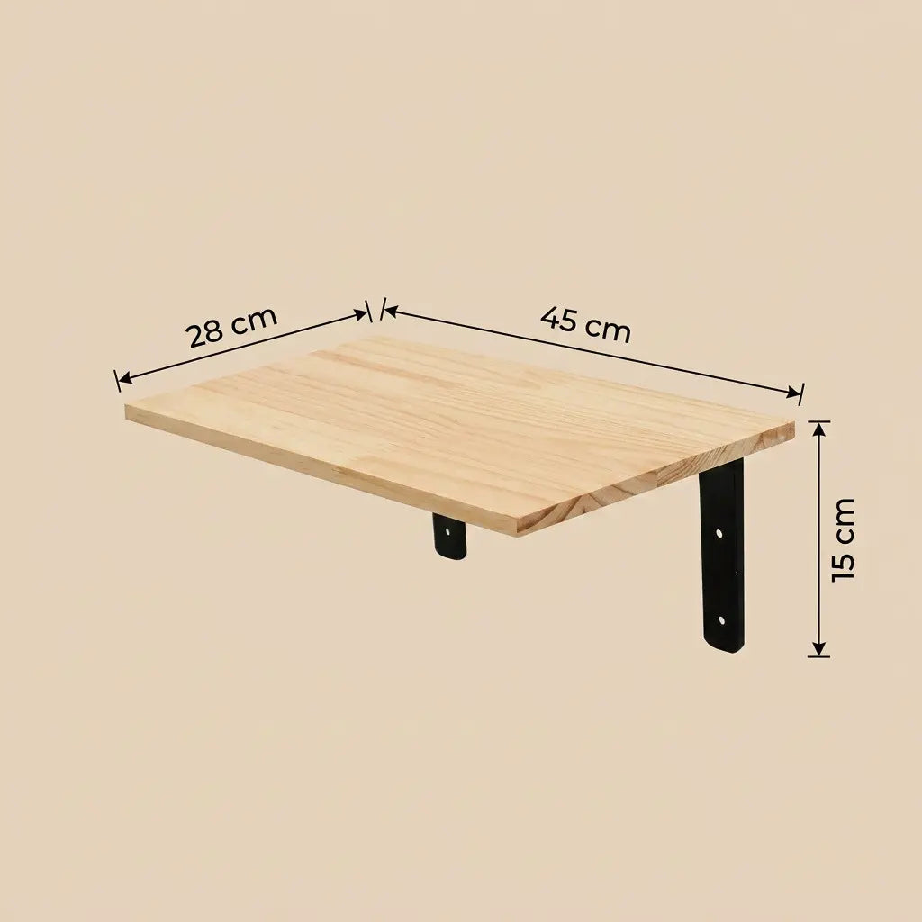 arbre à chat fixation murale avec plateforme murale en bois et supports métalliques