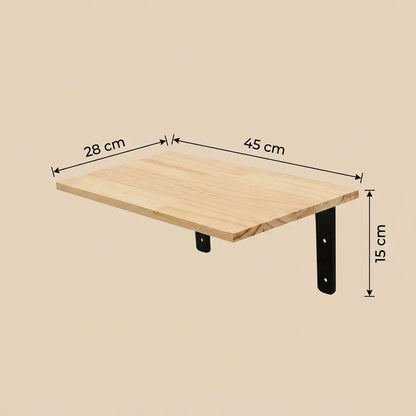 arbre à chat fixation murale avec plateforme murale en bois et supports métalliques
