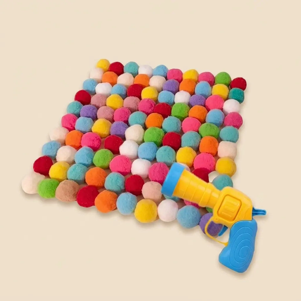 cadeau pour chat balles multicolores
