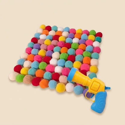 cadeau pour chat balles multicolores
