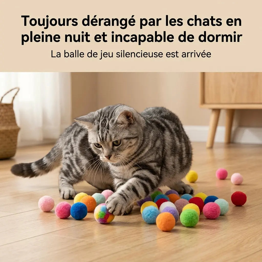 cadeau pour chat balles silencieuses
