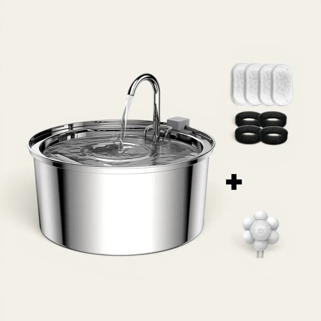 Distributeur d'eau 3,2L silencieux avec filtres de rechange pour fontaine à eau pour chat
