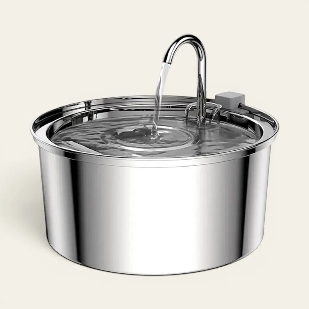 Distributeur d'eau 3,2L silencieux en acier inoxydable avec débit continu pour chat