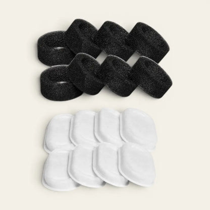 Filtre de rechange pour distributeur d'eau automatique en inox avec mousse et coton filtrant pour chat