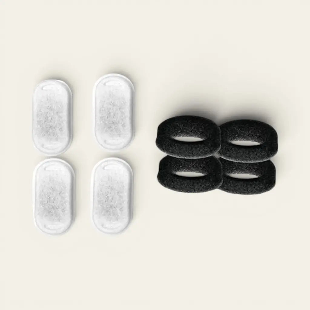 Pack de 4 filtres pour fontaine à eau en acier inoxydable avec mousses filtrantes de remplacement compatibles Felyxcat