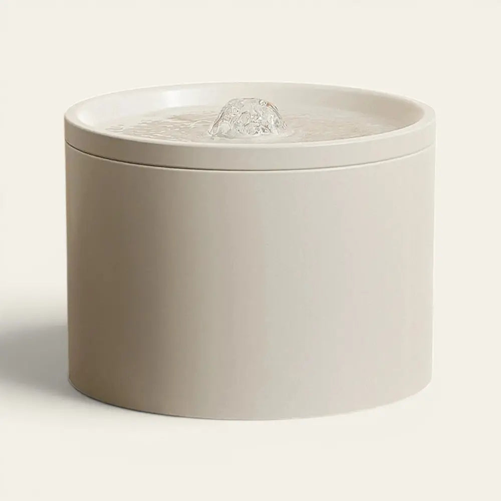 Fontaine céramique naturelle pour chat avec circulation d'eau continue et design minimaliste Felyxcat
