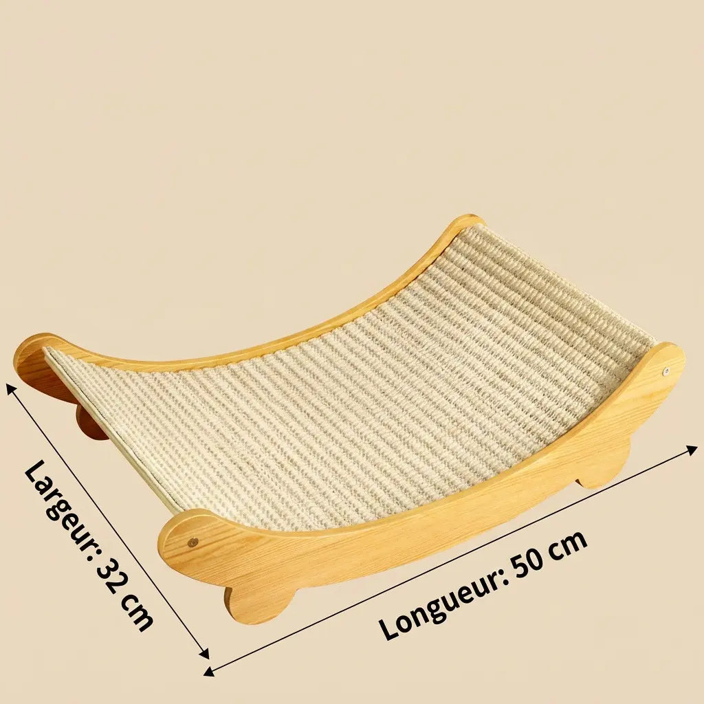 grattoir sisal pour chat grande taille 50 cm résistant pour chats actifs