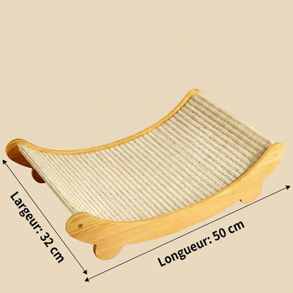 grattoir sisal pour chat grande taille 50 cm résistant pour chats actifs