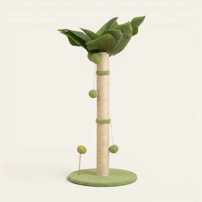 Griffoir arbre à chat avec tronc à griffer en sisal et balles de jeu pour chat