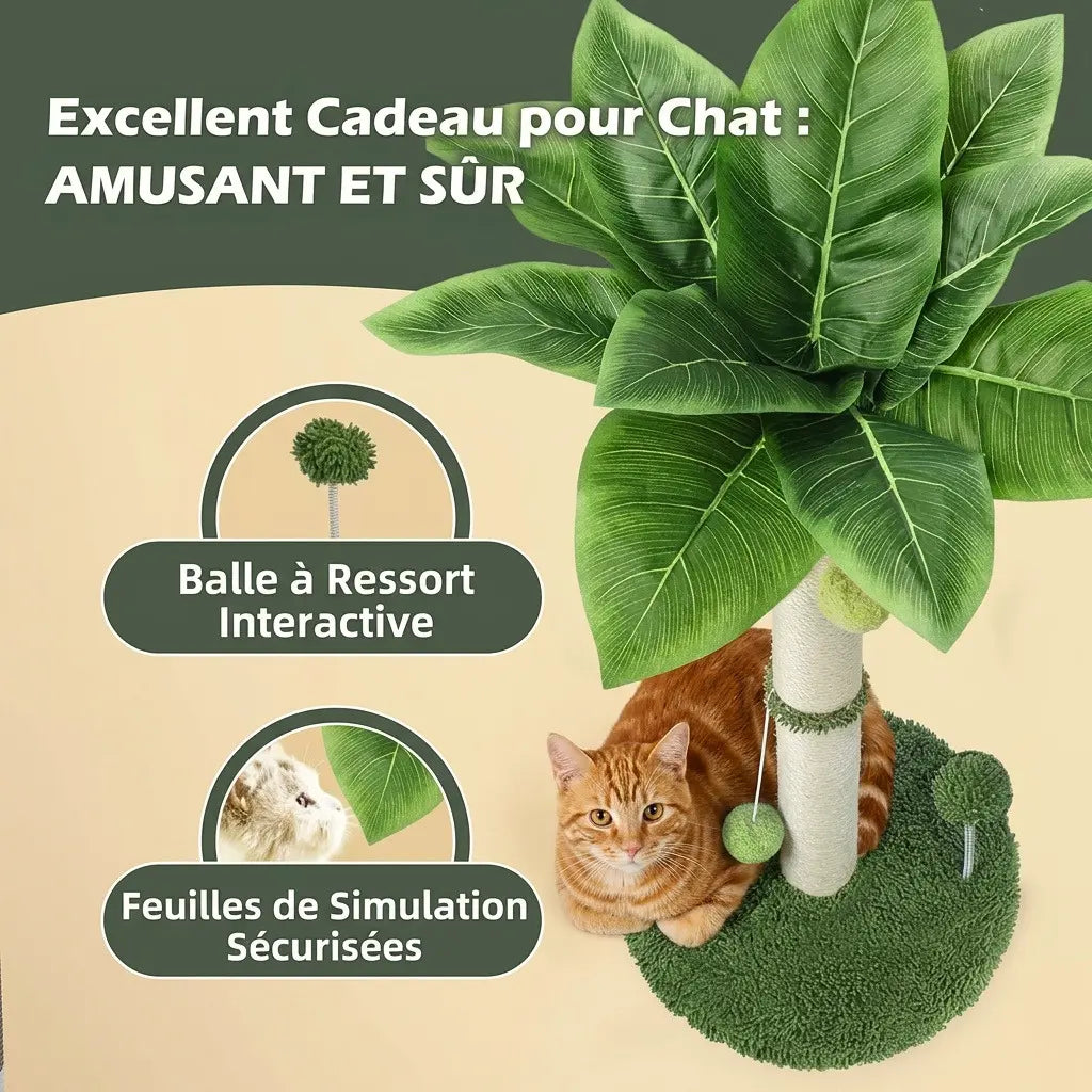 griffoir arbre a chat jouet interactif cadeau pour chat amusant et securise