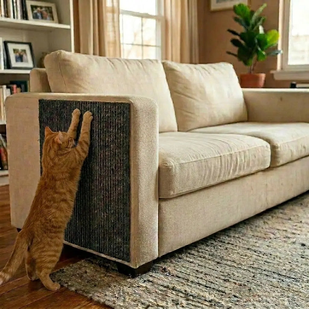 griffoir canapé pour protéger accoudoir des griffures de chat