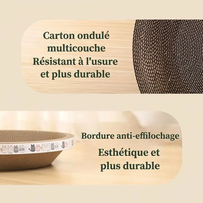 griffoir pour chat en carton ondulé multicouche résistant à l’usure