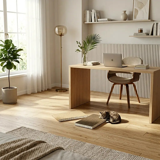 griffoir chat carton dans intérieur moderne pour usage quotidien