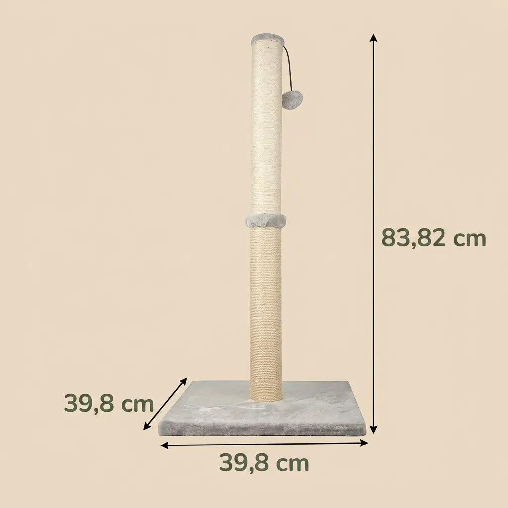 griffoir poteau chat dimensions hauteur 83 cm base 39 cm