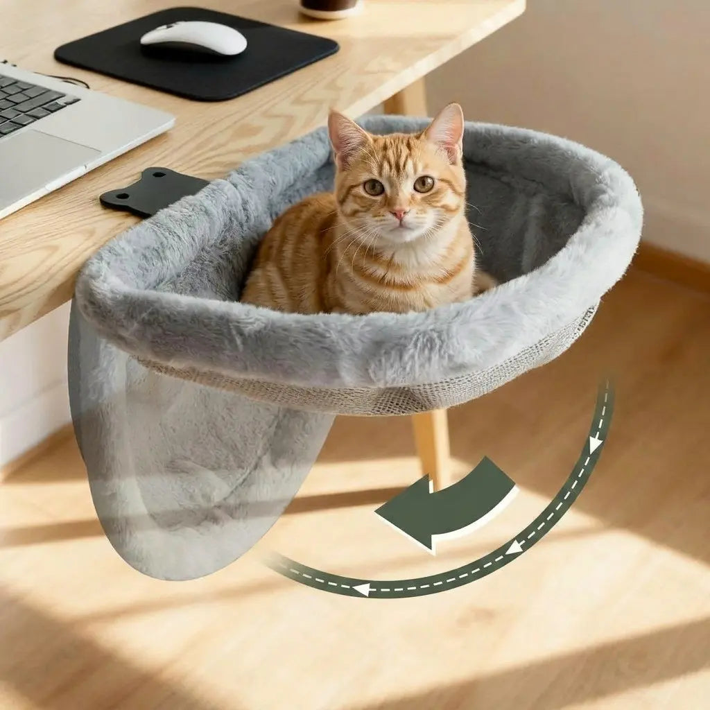 hamac chat suspendu pour bureau pivotant
