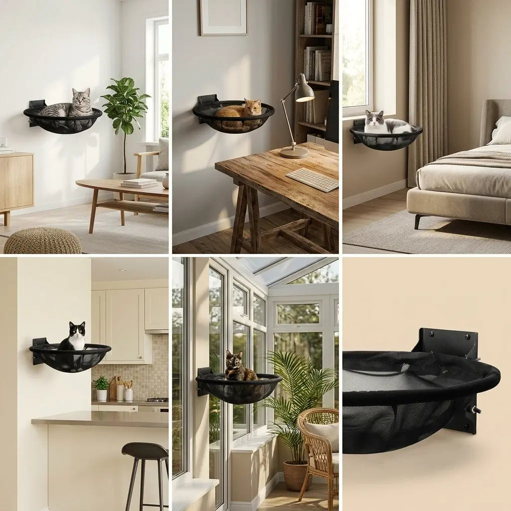 hamac chaton mural pour interieur maison salon chambre
