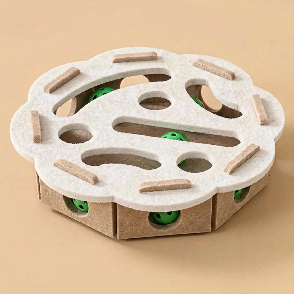 jouet automatique pour chat blanc interactif
