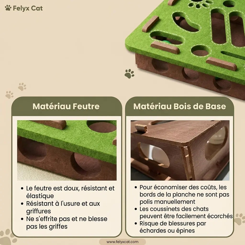 jouet automatique pour chat materiau feutre
