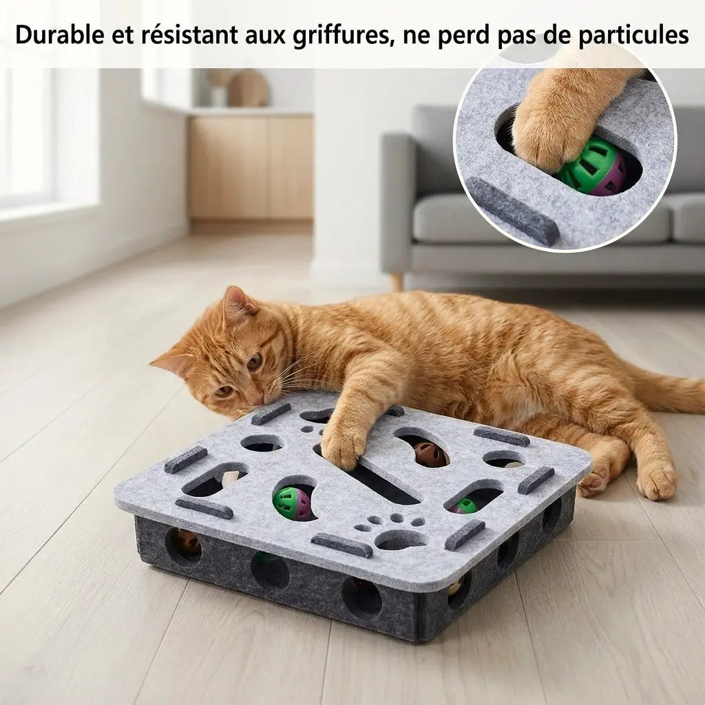 jouet automatique pour chat resistant griffures
