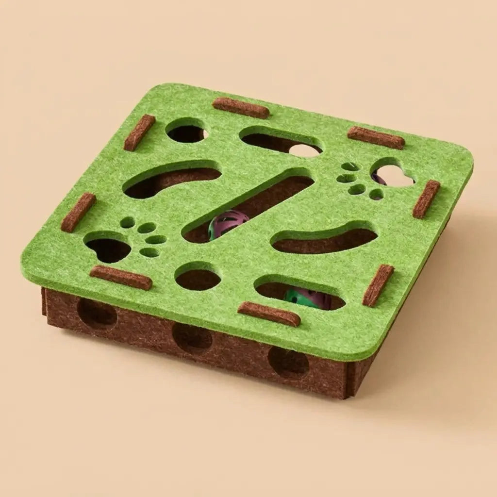 jouet automatique pour chat vert interactif
