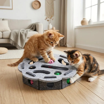 jouet interactif pour chat deux chatons
