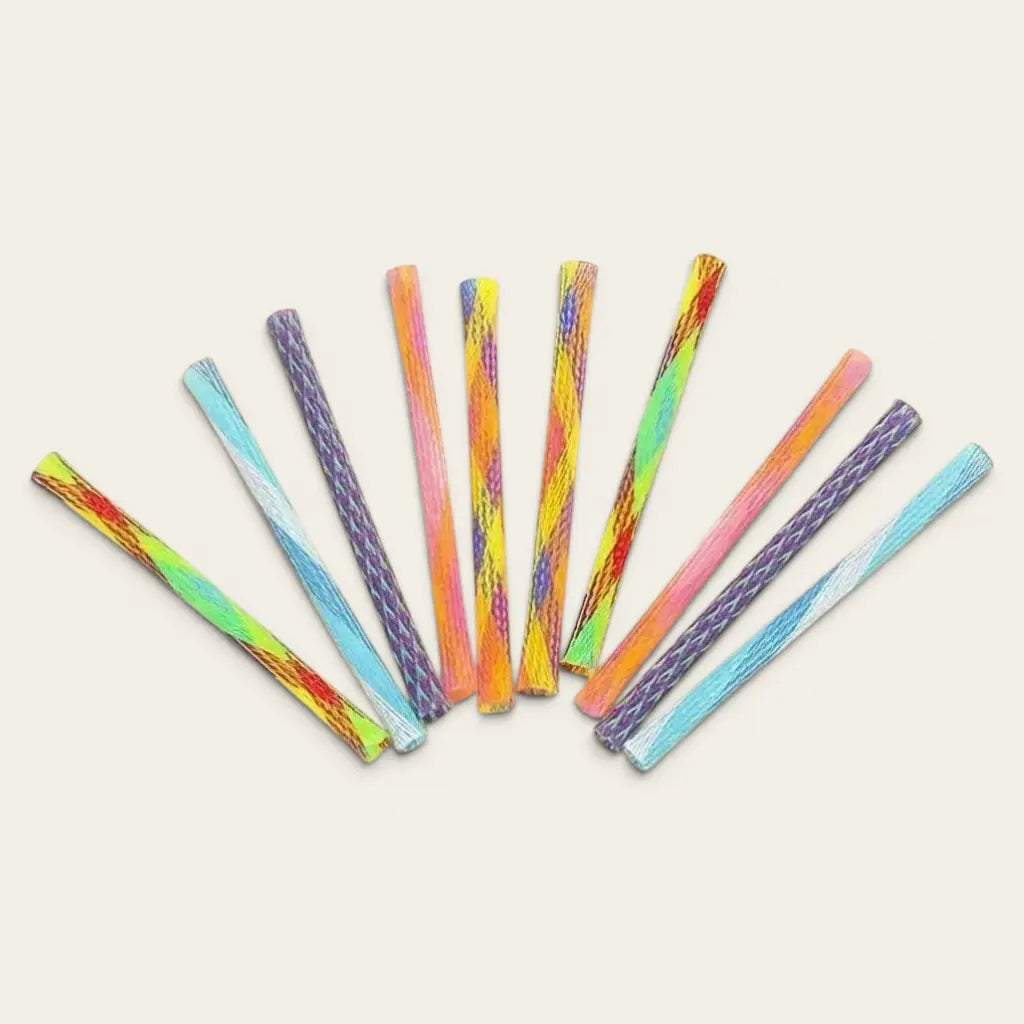 jouet stimulant pour chat bâtonnets colorés en nylon pour encourager le jeu et la mastication
