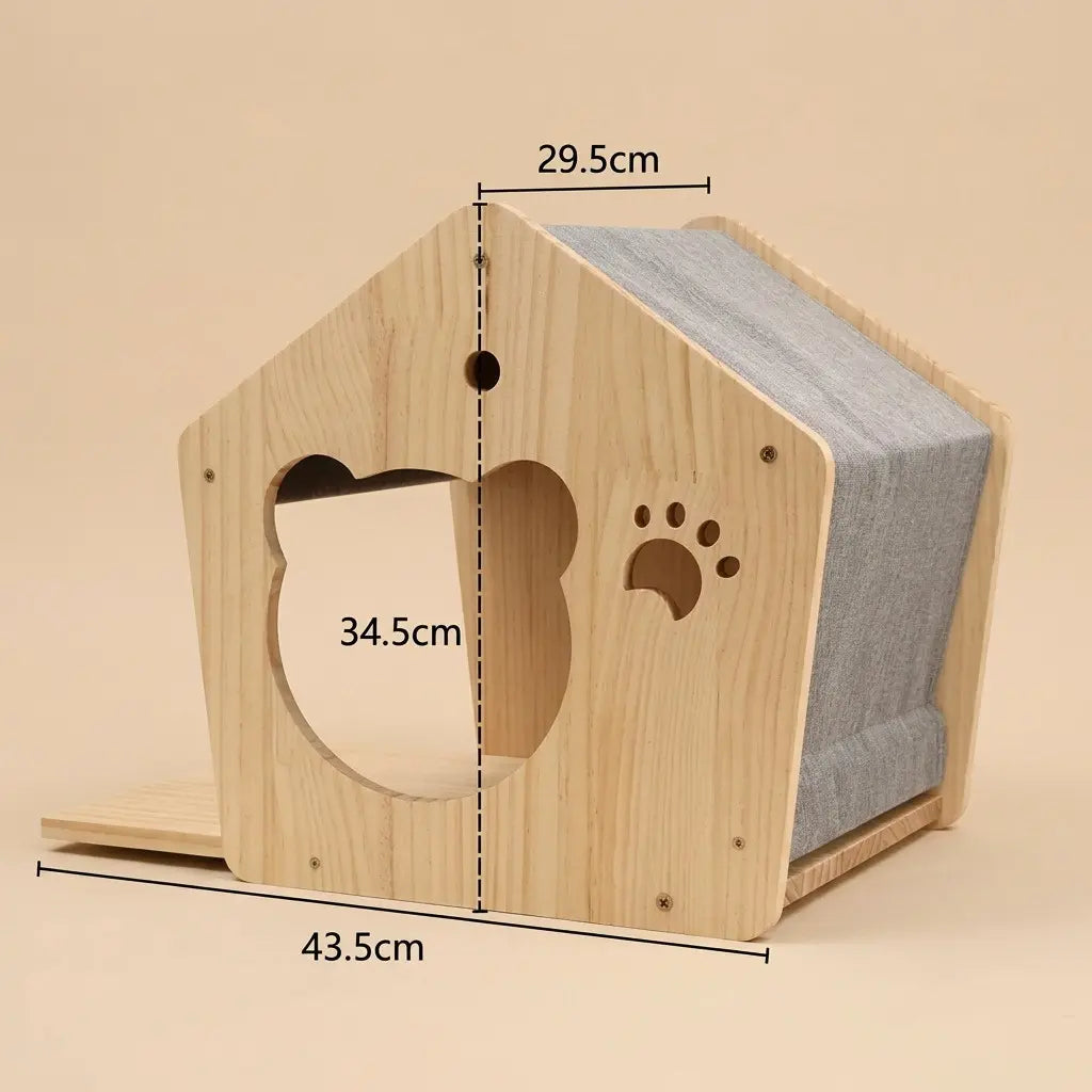 hamac mural pour chat maison murale dimensions taille cabane chat bois interieur