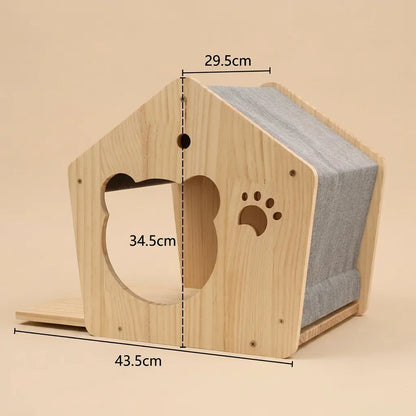 hamac mural pour chat maison murale dimensions taille cabane chat bois interieur