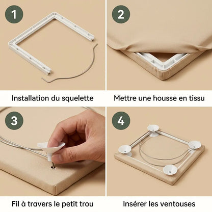 perchoir fenetre pour chat installation facile etapes montage cadre housse ventouse