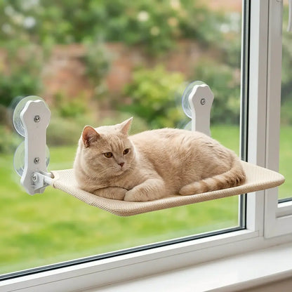 hamac perchoir pour chat fenêtre avec chat couché