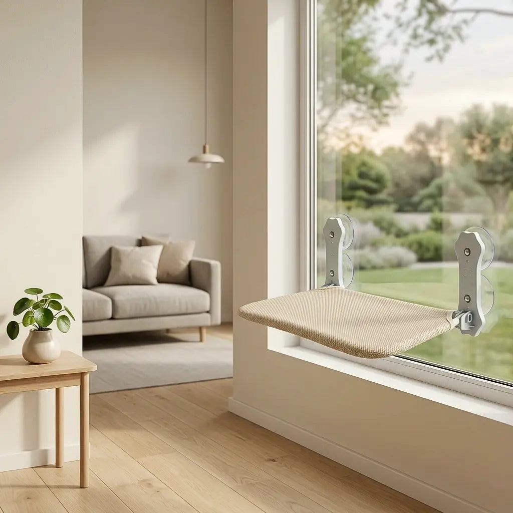 hamac perchoir pour chat  fenêtre intérieur moderne